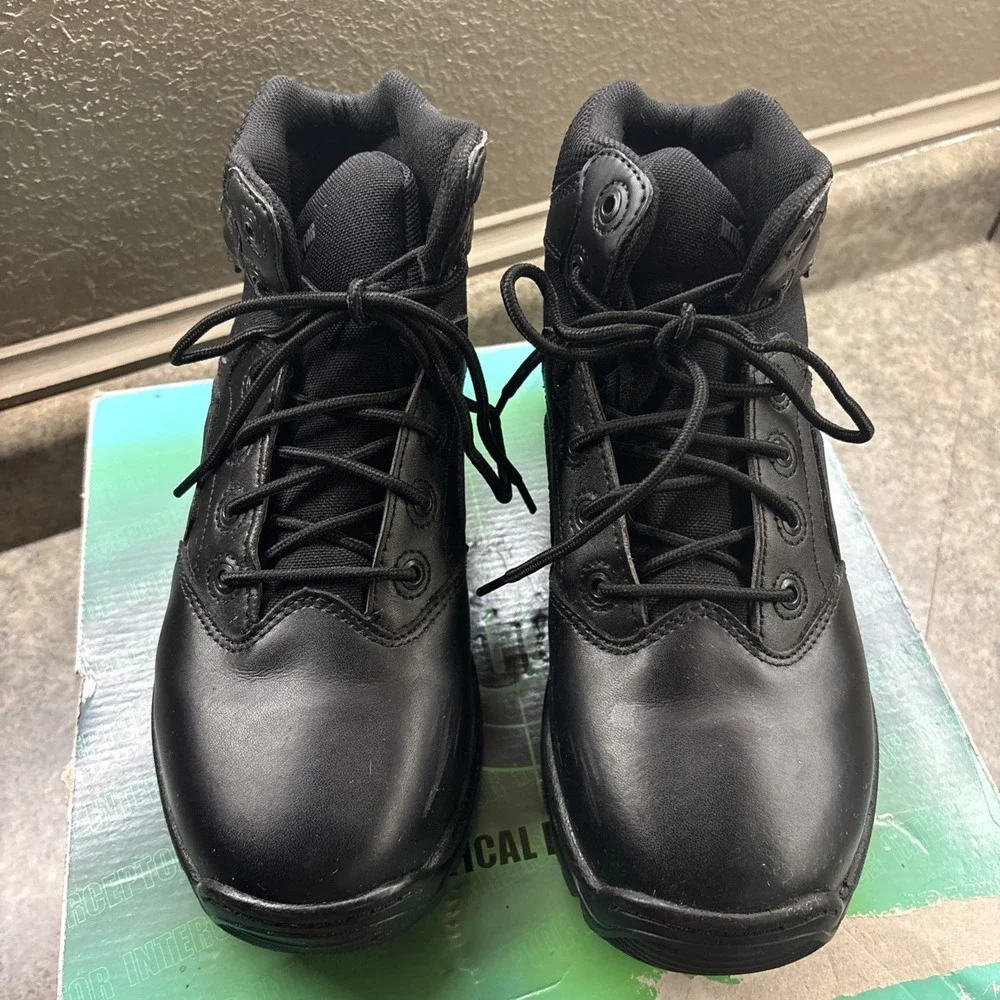 Interceptor Canton Black Tactical Boots Men's Sz 7 Very Good Cond.
